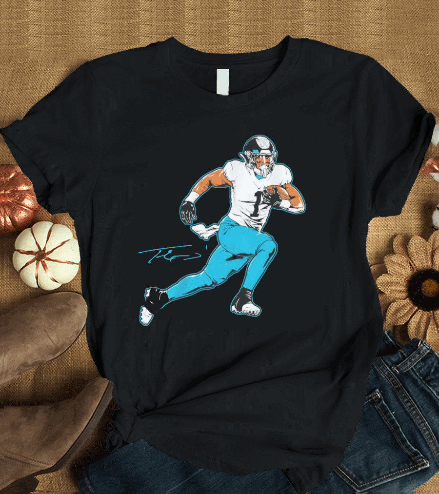 Travis Etienne Jacksonville Jaguars Signature Pose T-Shirt
