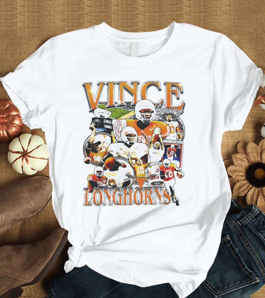 Vince Young Texas Longhorns Football Legends T-Shirt