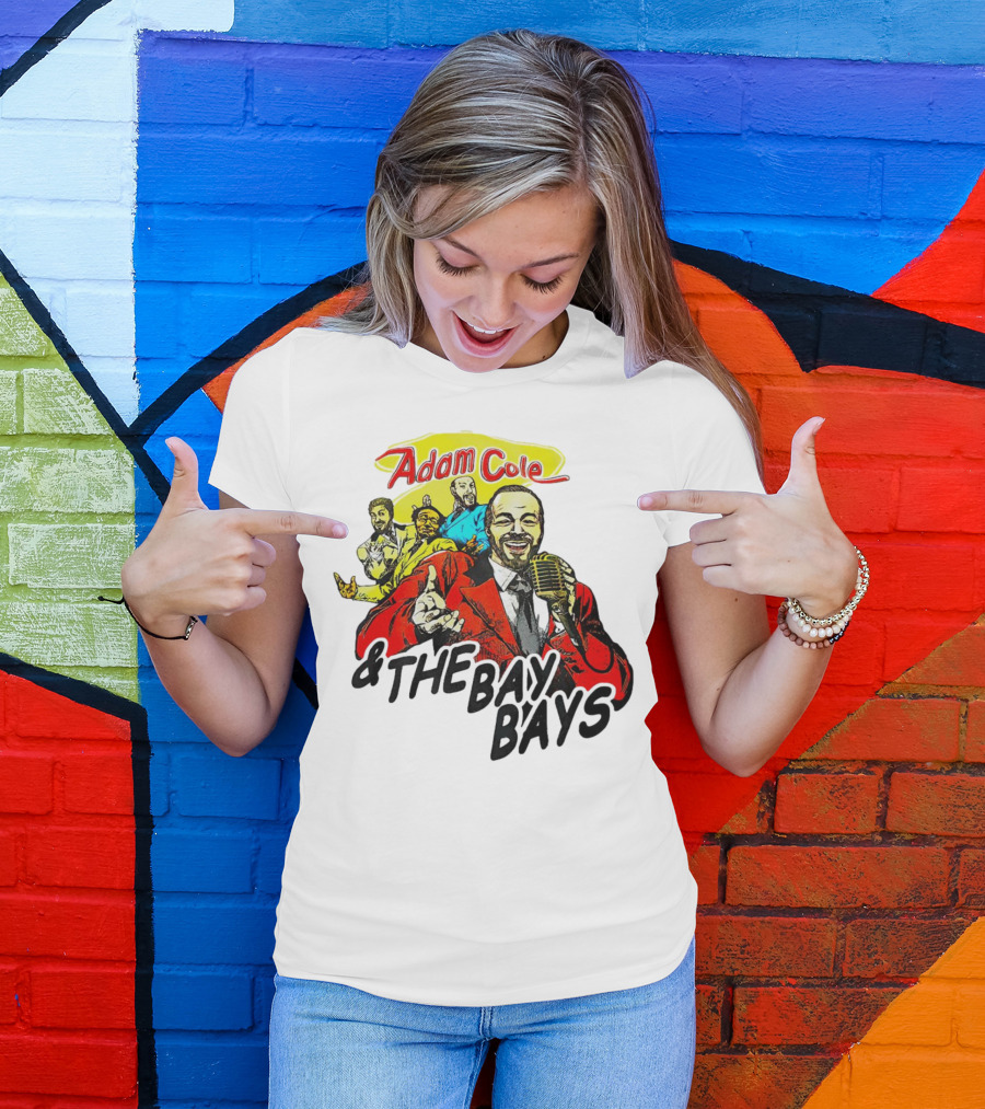 Adam Cole And The Bay Bays Retro Singers Comic T-Shirt