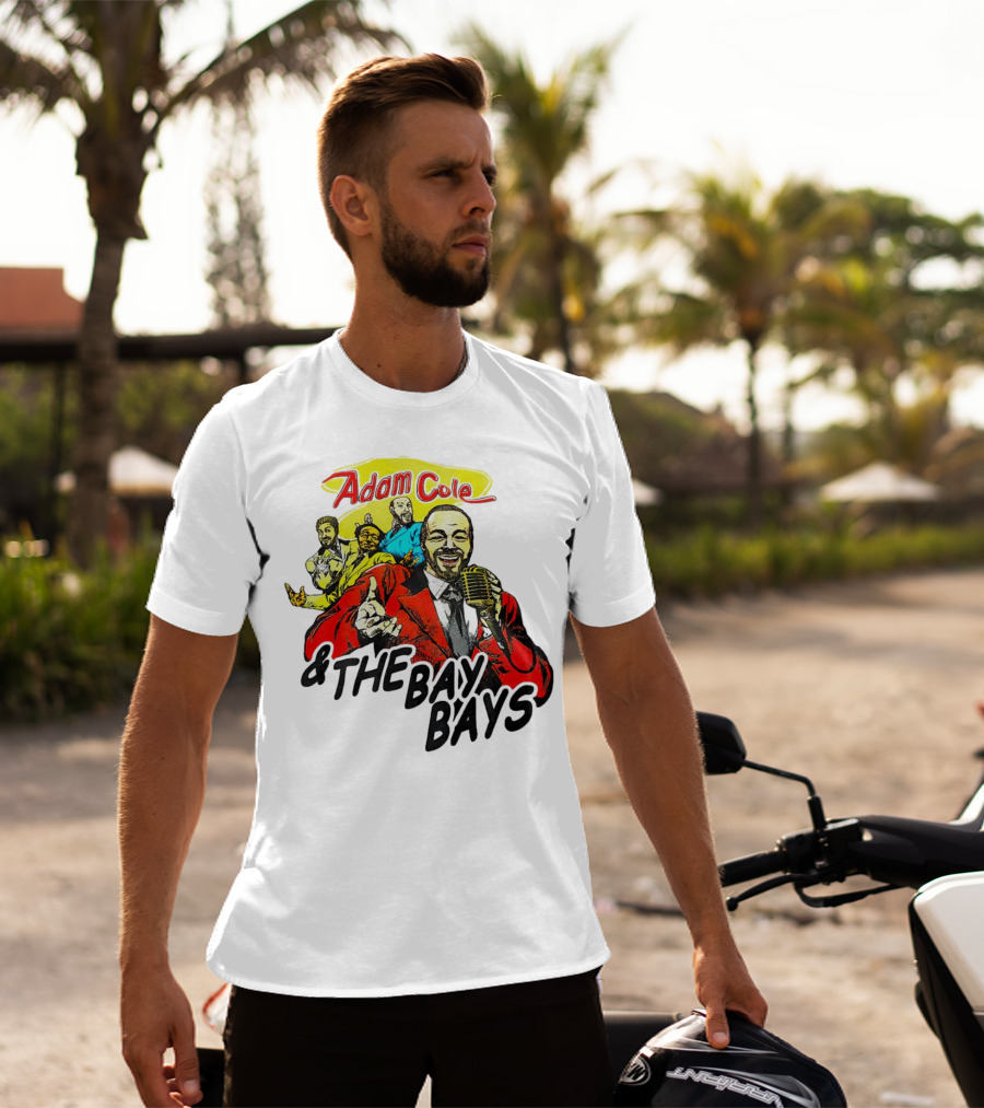 Adam Cole And The Bay Bays Retro Singers Comic T-Shirt
