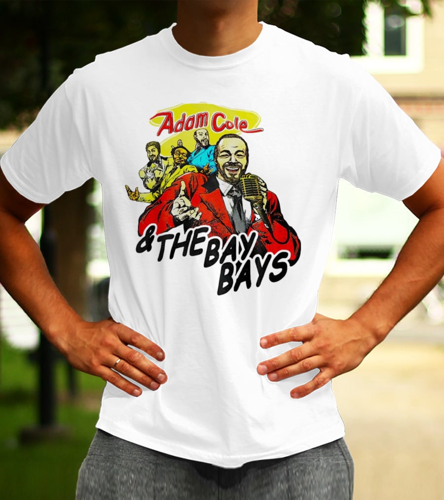 Adam Cole And The Bay Bays Retro Singers Comic T-Shirt
