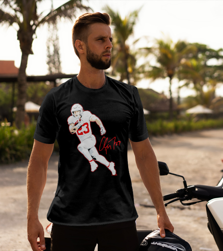 Christian McCaffrey 23 San Francisco 49ers Signature Pose T-Shirt
