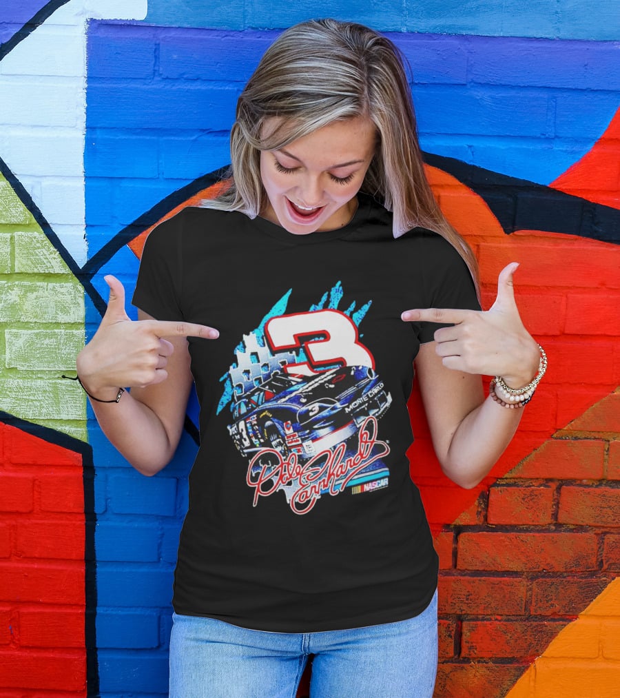 Dale Earnhardt Monte Carlo Nascar 3 Racing Car T-Shirt