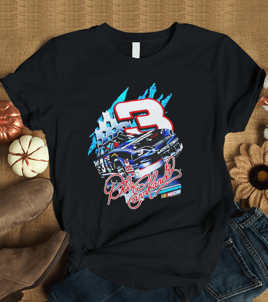 Dale Earnhardt Monte Carlo Nascar 3 Racing Car T-Shirt