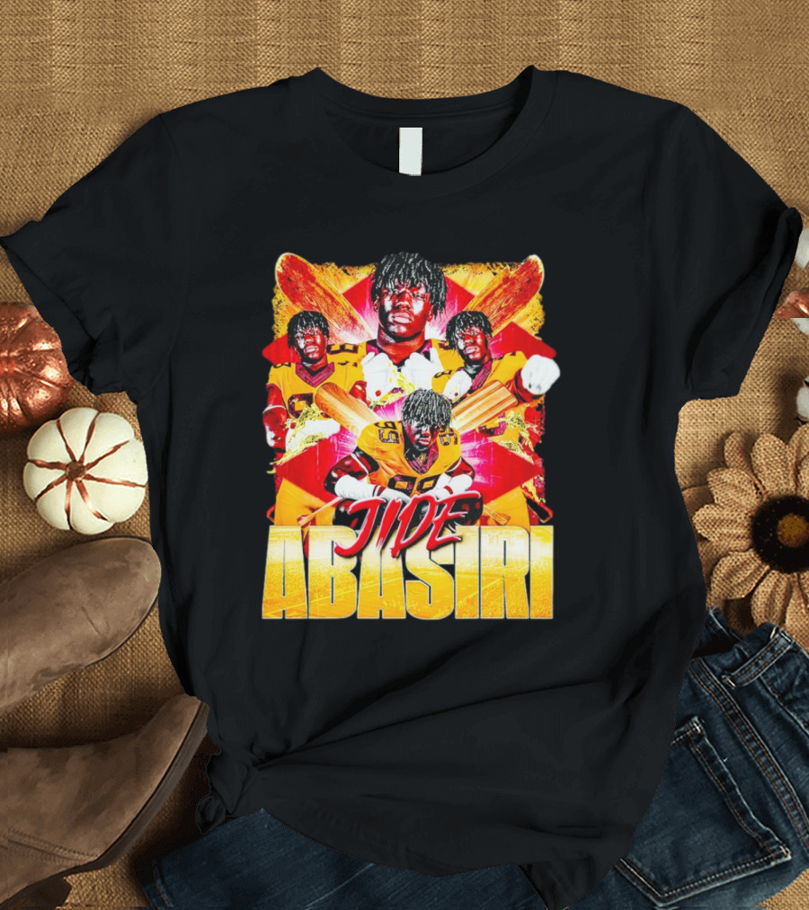 Jide Abasiri Minnesota Golden Gophers Vintage Football Collage T-Shirt