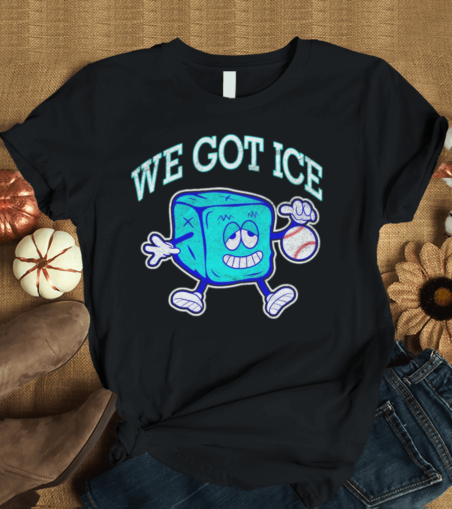 We Got Ice 90s Baseball Mascot T-Shirt