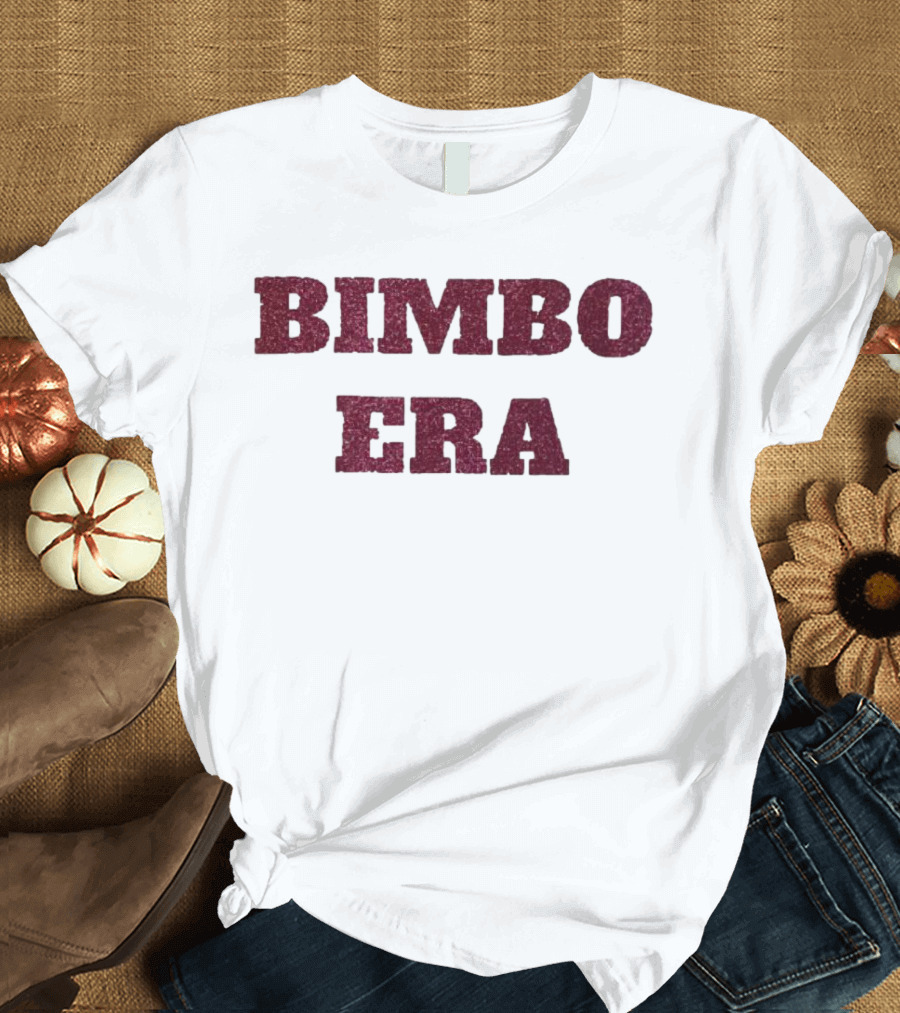 Bimbo Era Sparkle Bold Text Trend T-Shirt