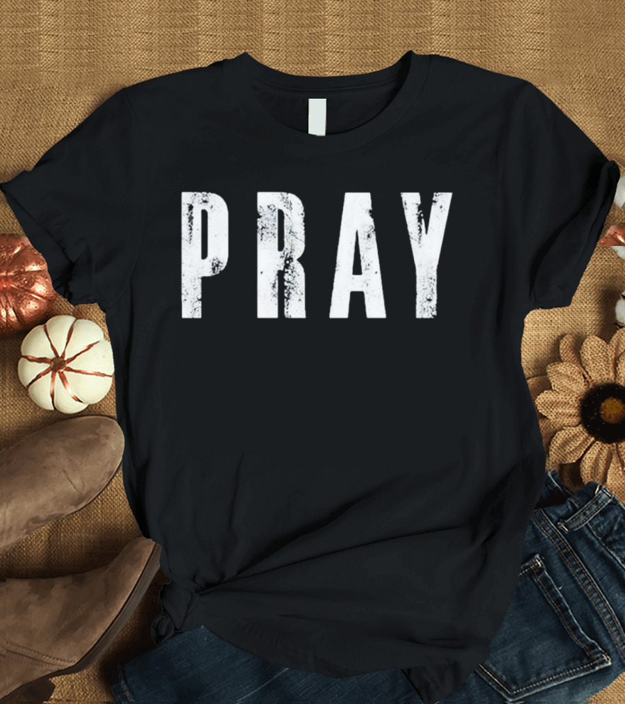 PRAY Distressed T-Shirt