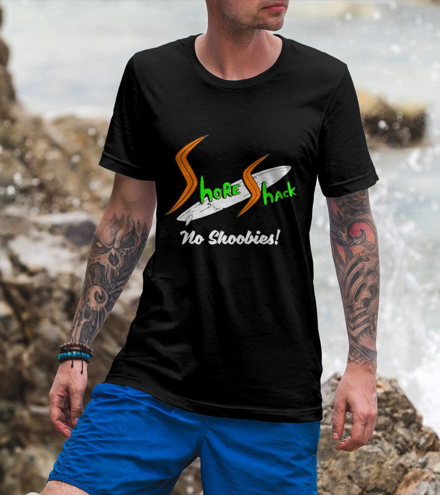 Shore Shack No Shoobies Surfboard T-Shirt
