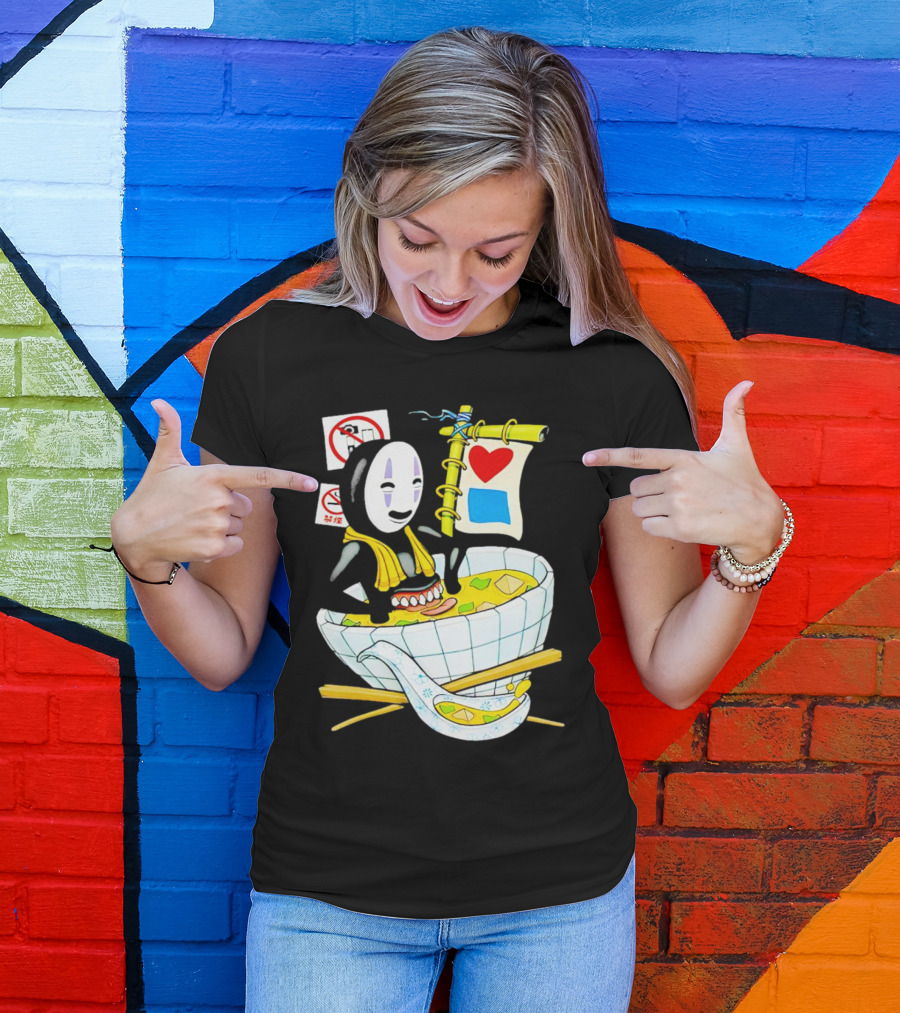 Bluetile Miso Bath No-Face Spirited Away T-Shirt