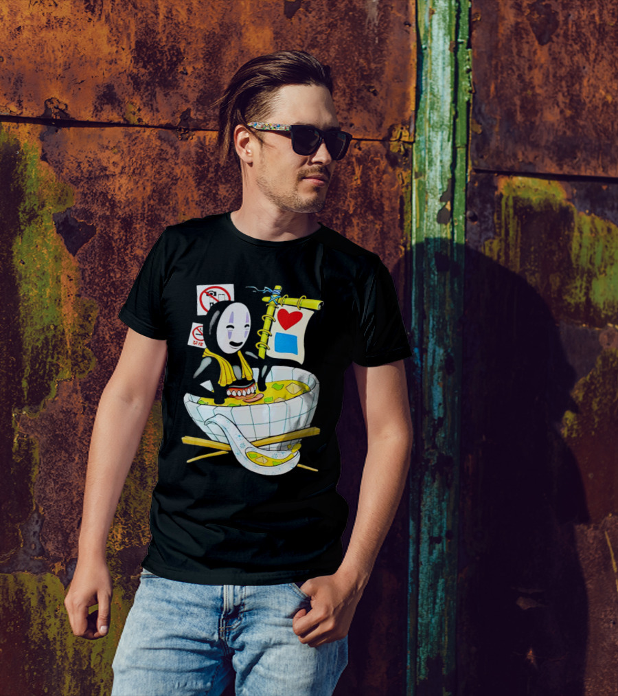 Bluetile Miso Bath No-Face Spirited Away T-Shirt