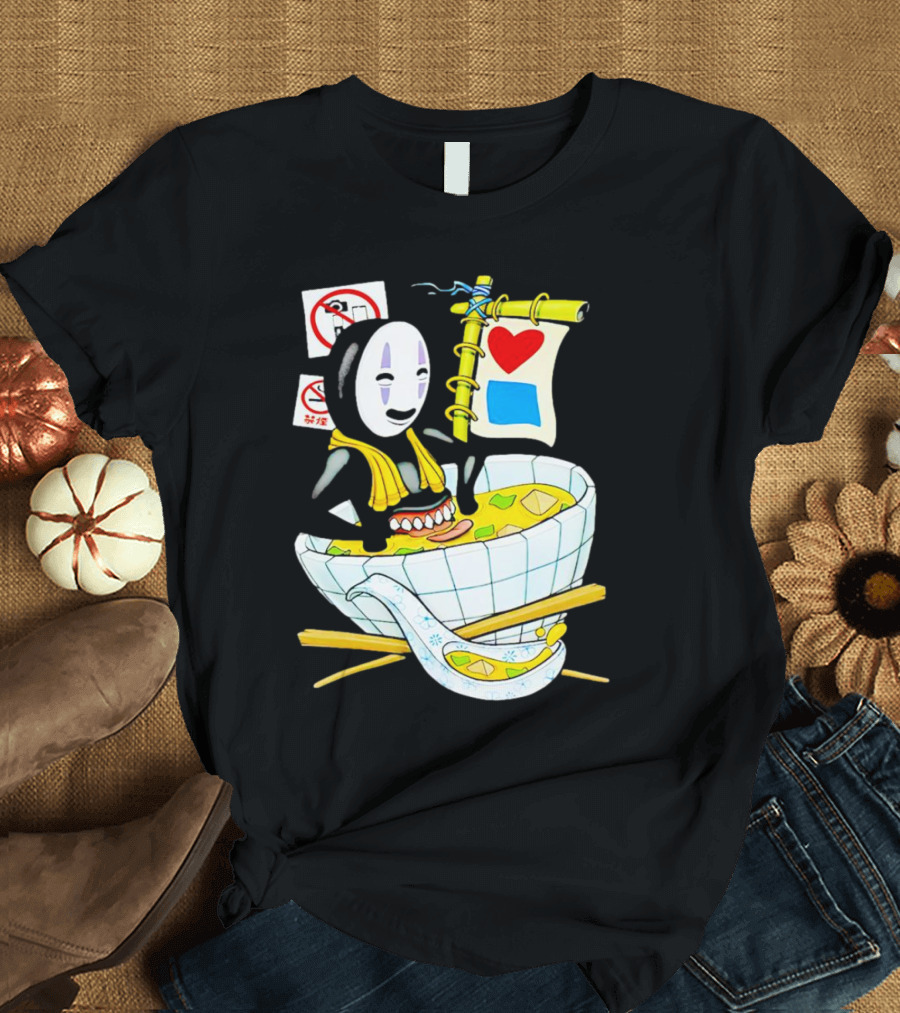 Bluetile Miso Bath No-Face Spirited Away T-Shirt