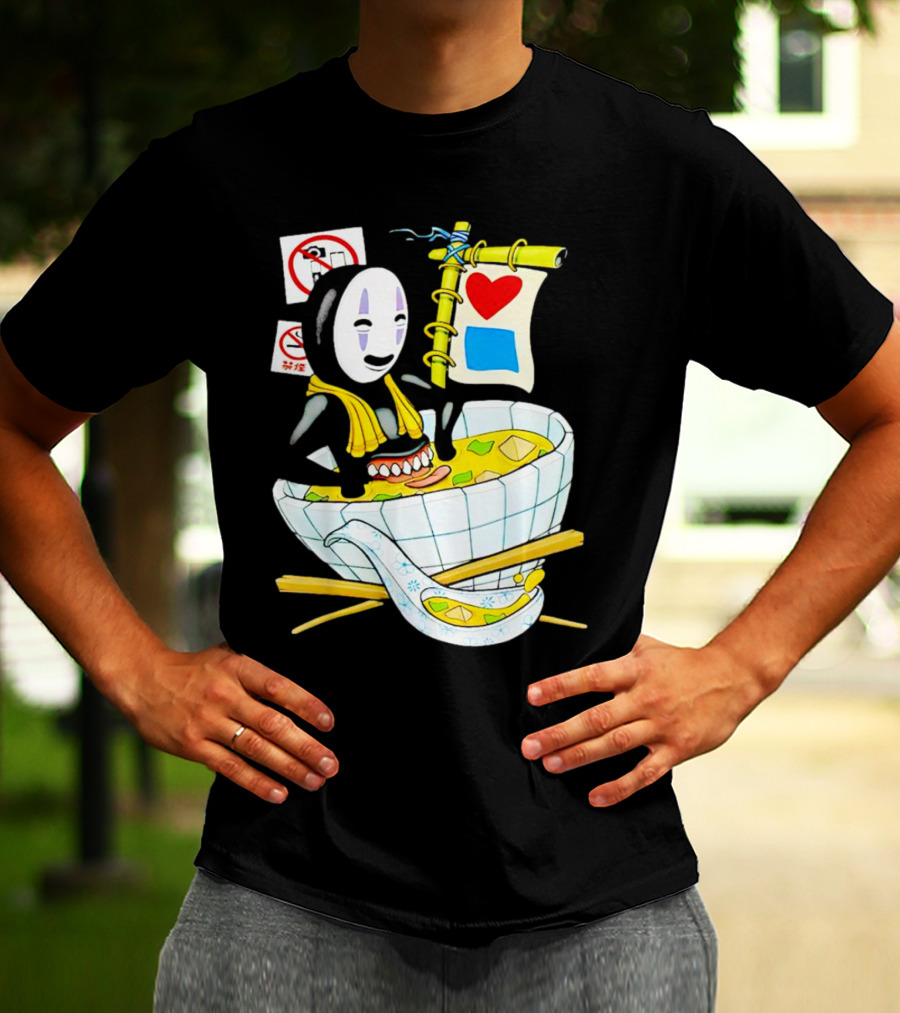 Bluetile Miso Bath No-Face Spirited Away T-Shirt