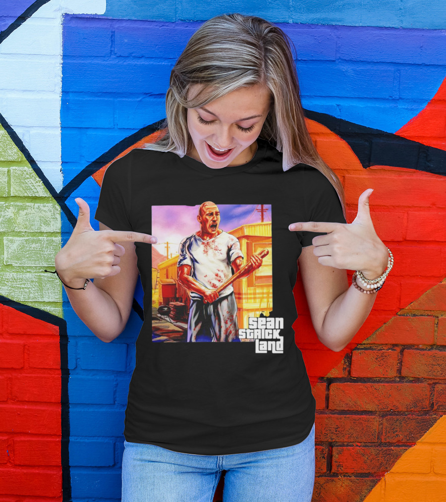 Sean Strickland Full Violence Five Star Bloodied T-Shirt