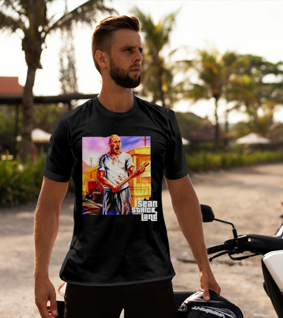 Sean Strickland Full Violence Five Star Bloodied T-Shirt