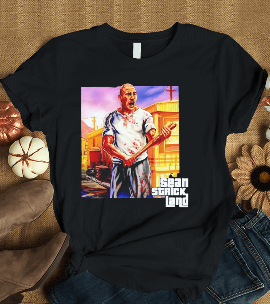 Sean Strickland Full Violence Five Star Bloodied T-Shirt