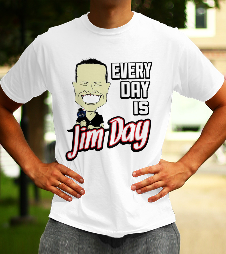 Every Day Is Jim Day Face Character Cartoon T-Shirt