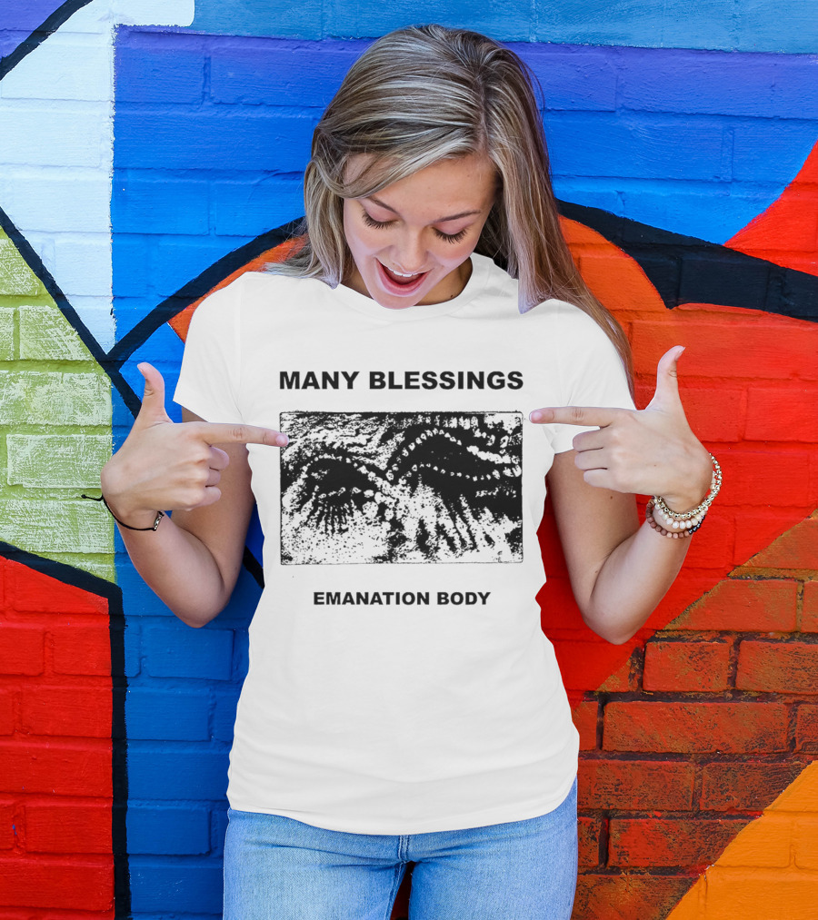 Many Blessings Emanation Body Textural Abstract T-Shirt