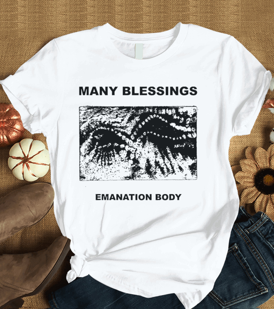 Many Blessings Emanation Body Textural Abstract T-Shirt