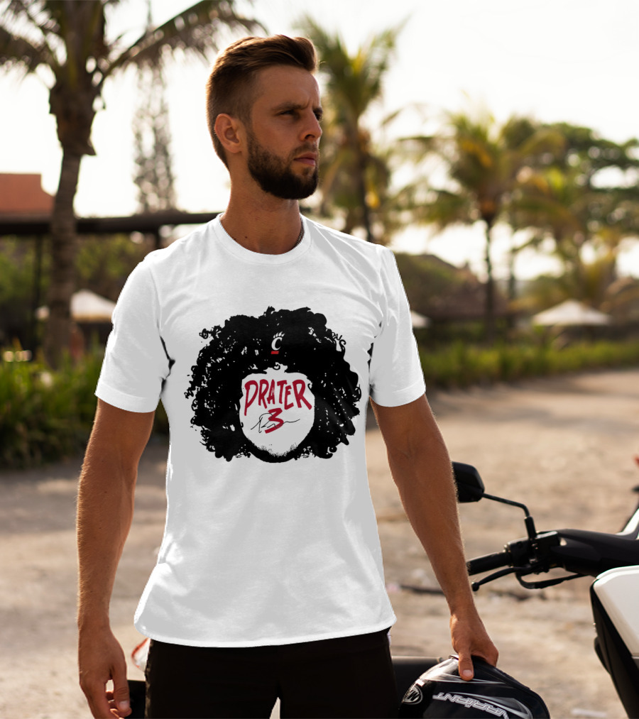 Prater 3 Hair Silhouette Cincinnati Bearcats Football T-Shirt