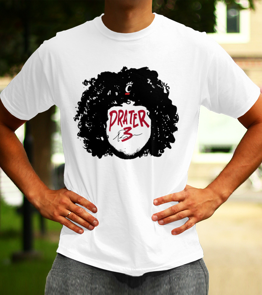 Prater 3 Hair Silhouette Cincinnati Bearcats Football T-Shirt