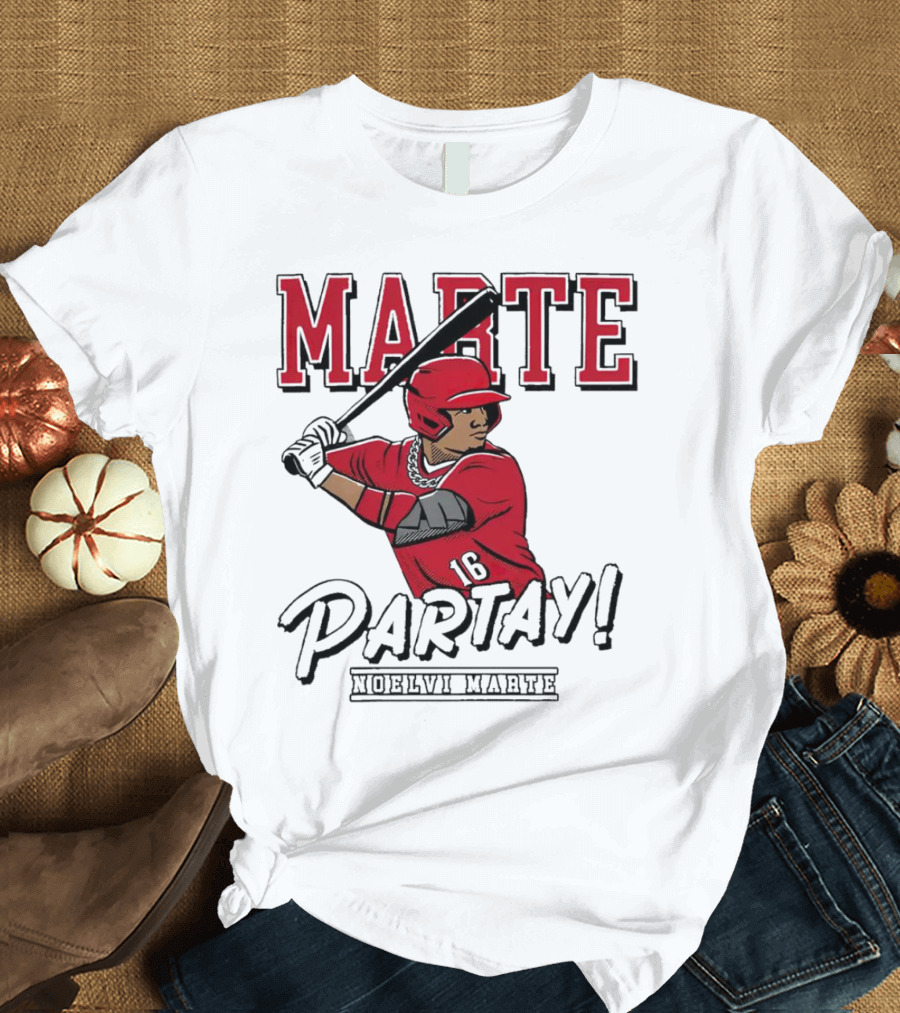Marte Partay Noelvi Marte Cincinnati Reds Mlbpa T-Shirt