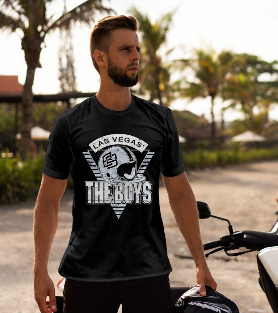 Las Vegas The Boys Football Helmet T-Shirt
