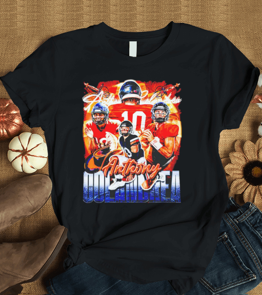 Anthony Colandrea Virginia Cavaliers Football Vintage Number 10 T-Shirt