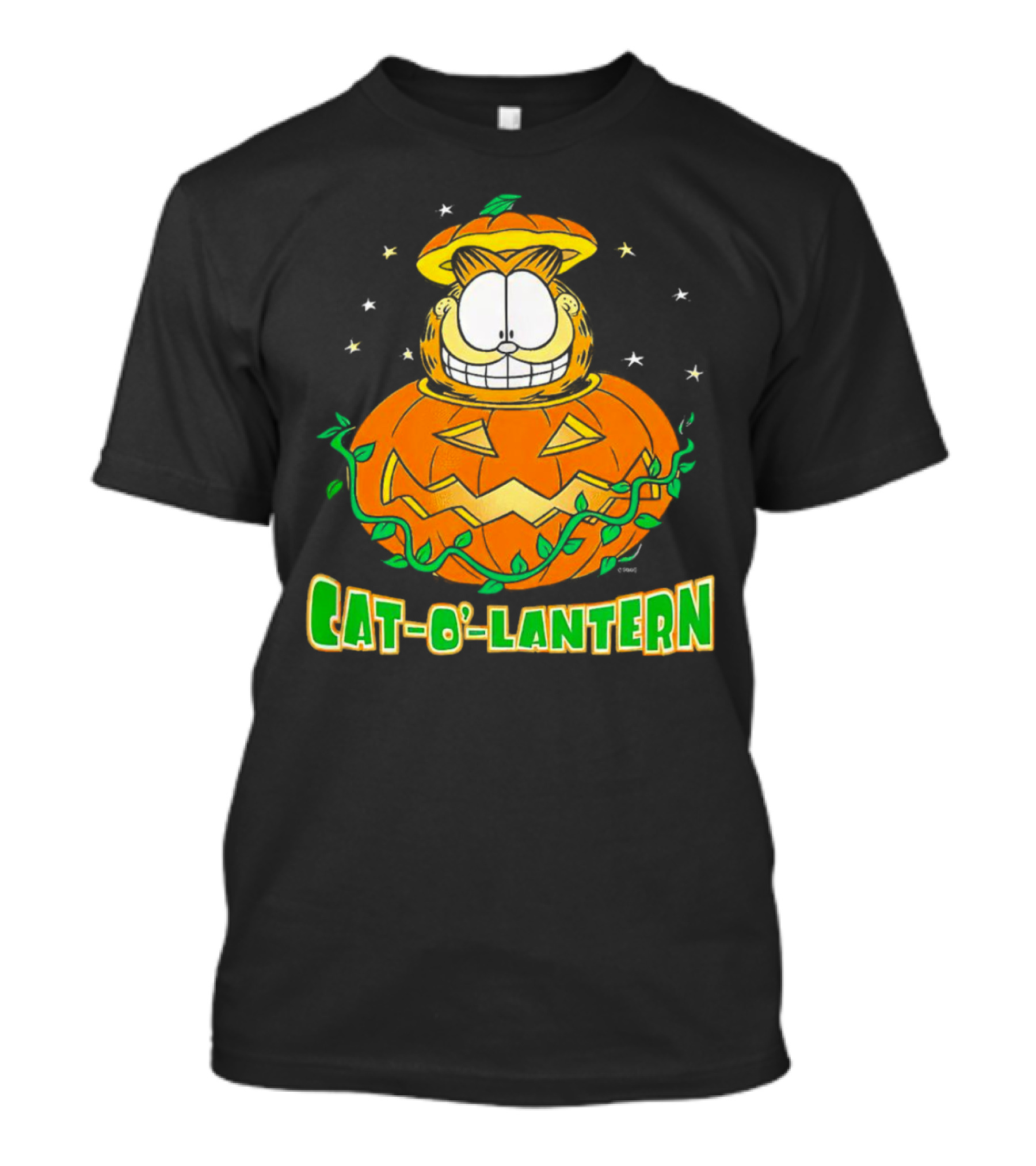 Cat-O-Lantern Garfield Halloween T-Shirt