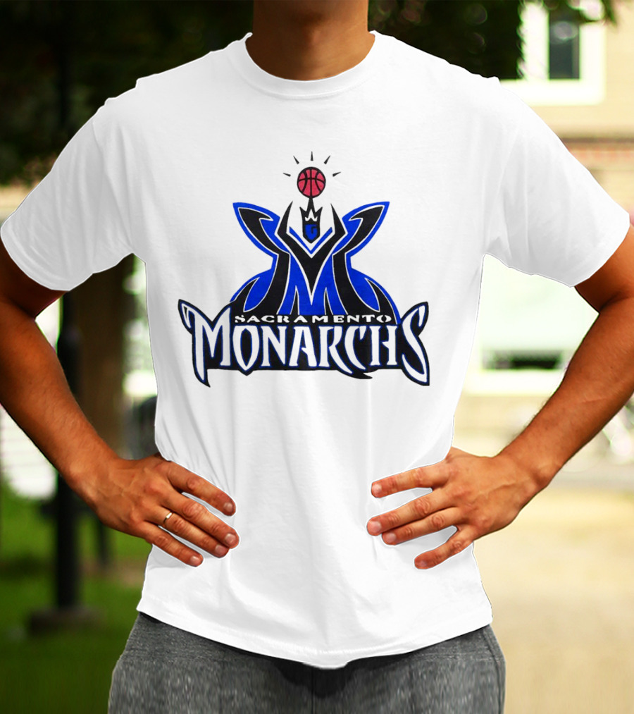 Sacramento Monarchs Basketball Logo Emblem T-Shirt