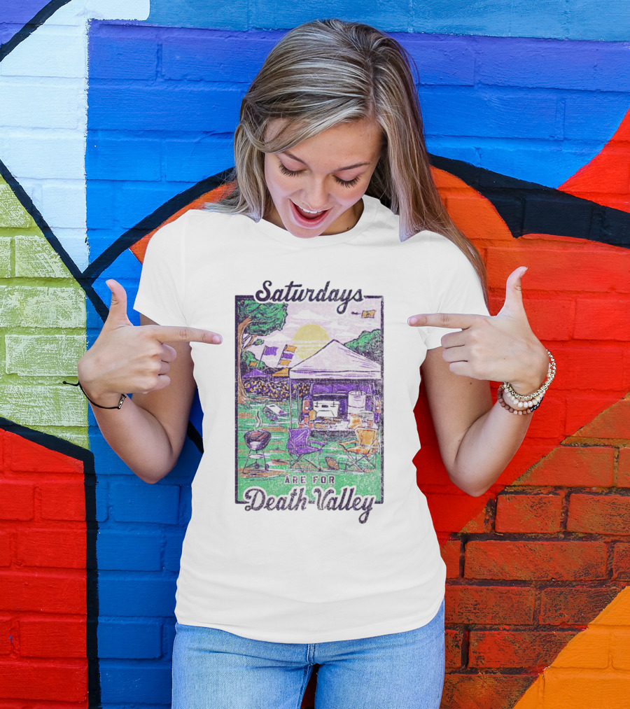 Tailgate Saturdays Are For Death Valley With Tents And Flags T-Shirt