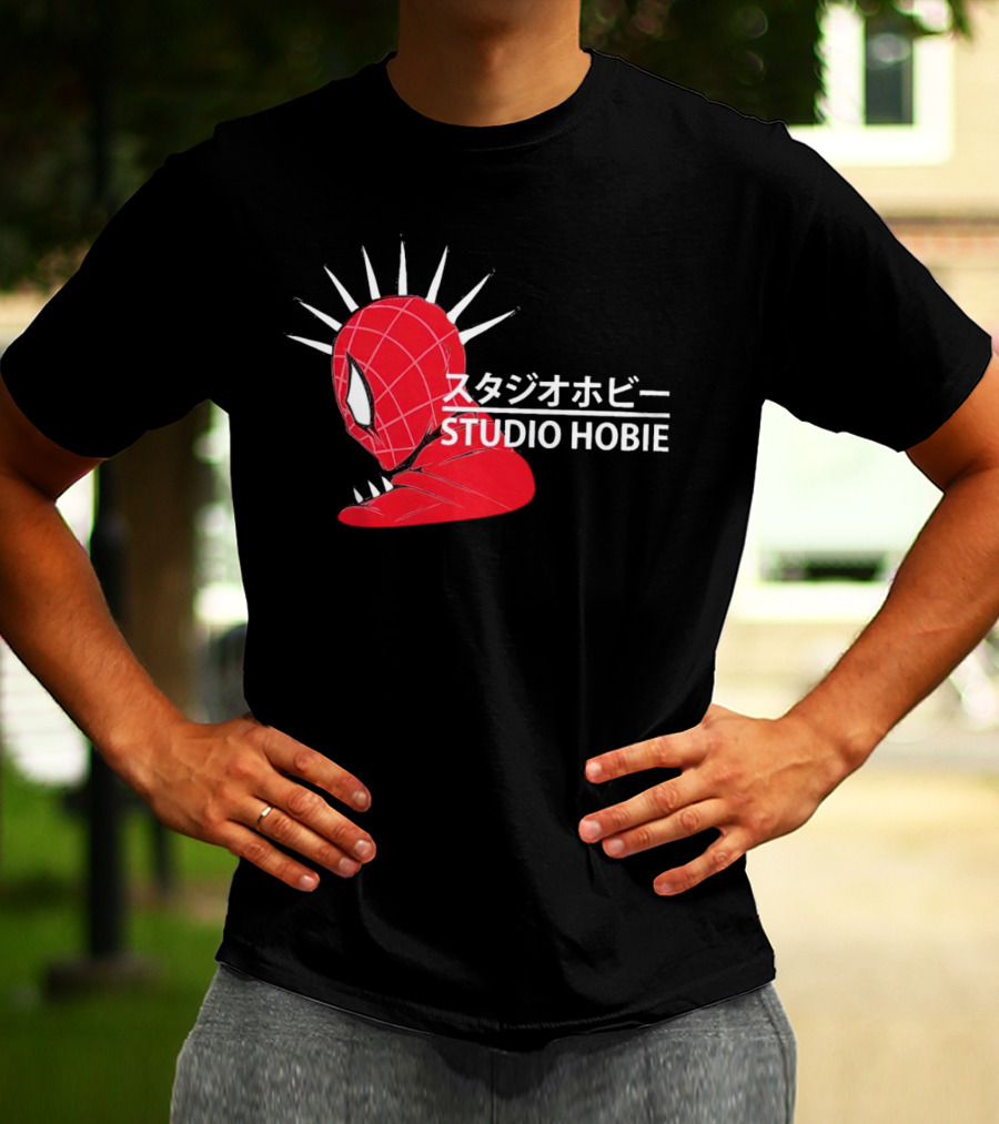 Studio Hobie Spider-Punk Hobart Brown Ghibli T-Shirt