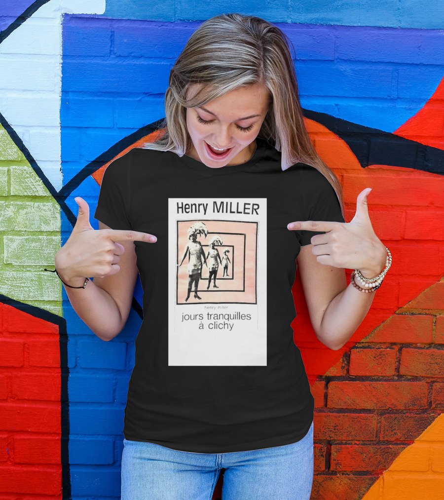 Henry Miller Jours Tranquilles à Clichy Repeating Figures T-Shirt
