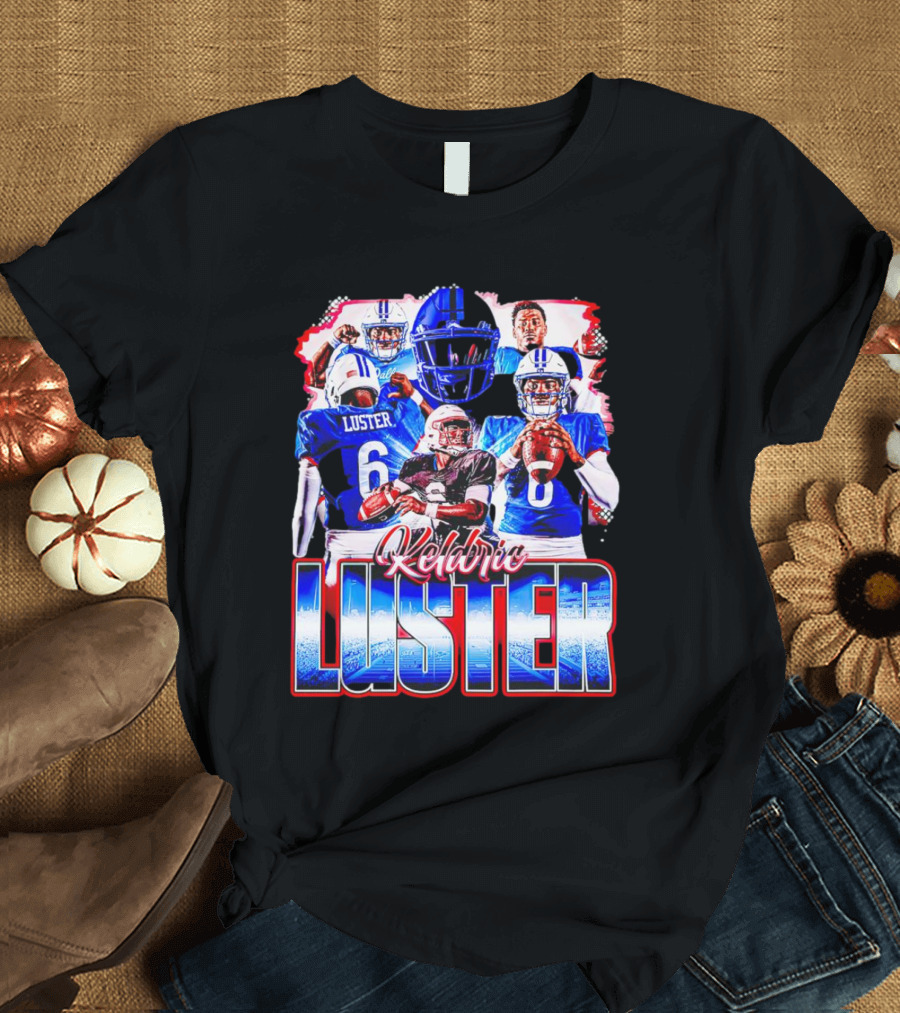 Keldric Luster SMU Mustangs Football T-Shirt