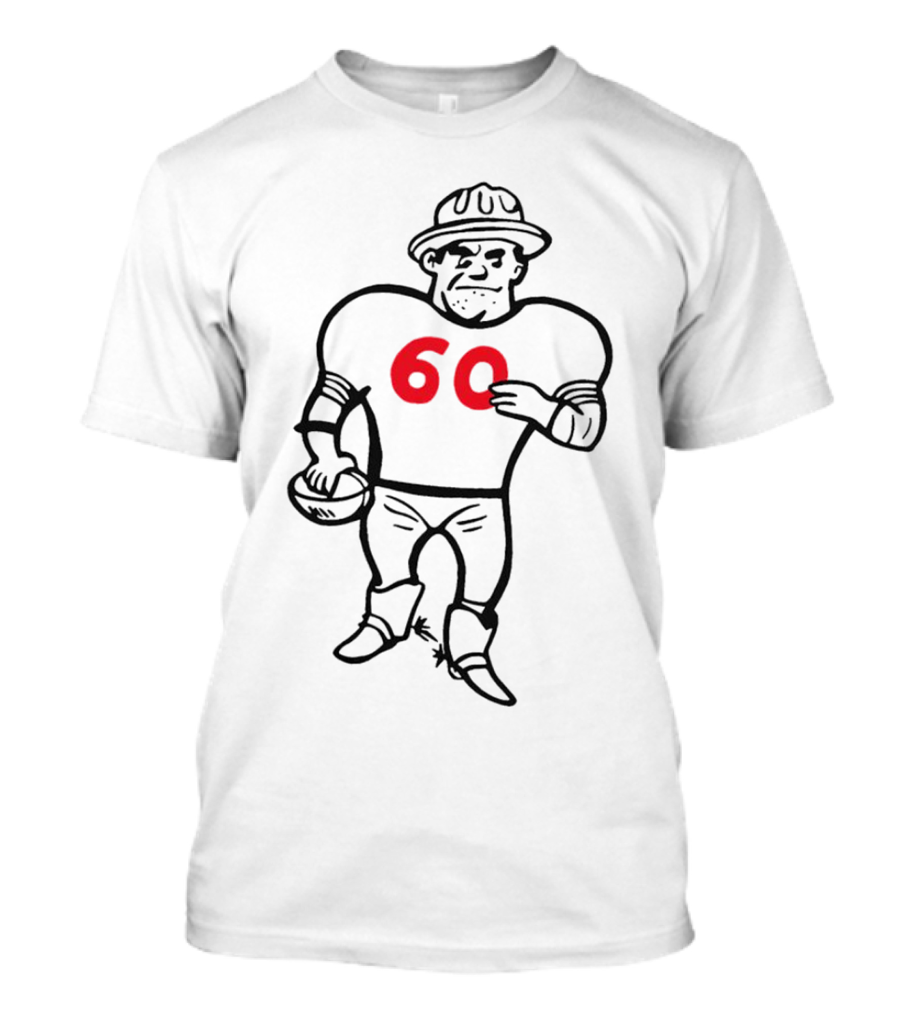 Tennessee Titans Oilers Man Number 60 Football Player T-Shirt