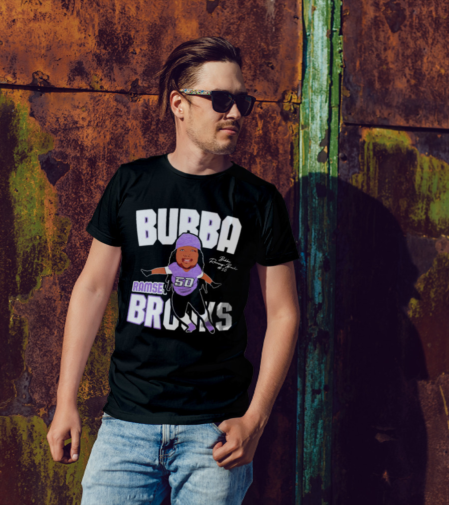 Bubba Ramsey-Brooks #50 TCU Horned Frogs Football Character T-Shirt