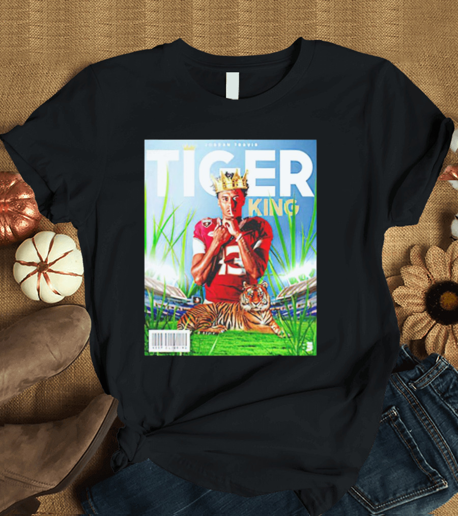 Jordan Travis Tiger King Florida State Seminoles Football Magazine Cover T-Shirt