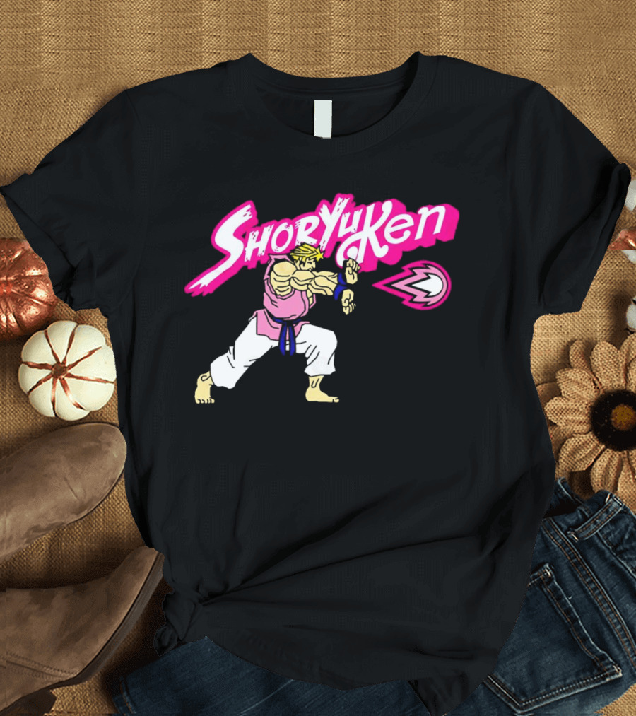 Shoryuken Ken Masters Ken Carson Retro Fighter Action T-Shirt