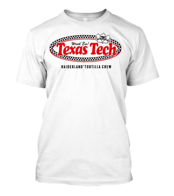 Wreck 'Em Texas Tech Raiderland Tortilla Crew Oval Badge T-Shirt