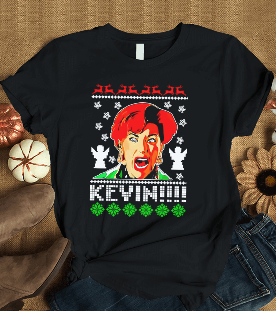Kate McCallister Kevin Christmas Sweater Style Iconic Scream Holiday T-Shirt