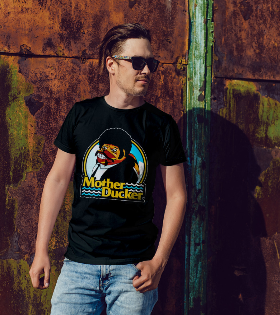 Mother Ducker Retro Cartoon Character Mashup T-Shirt