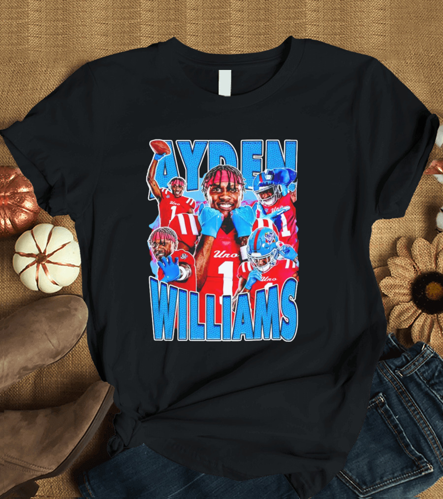 Ayden Williams Uno 1 Ole Miss Rebels Football Vintage T-Shirt