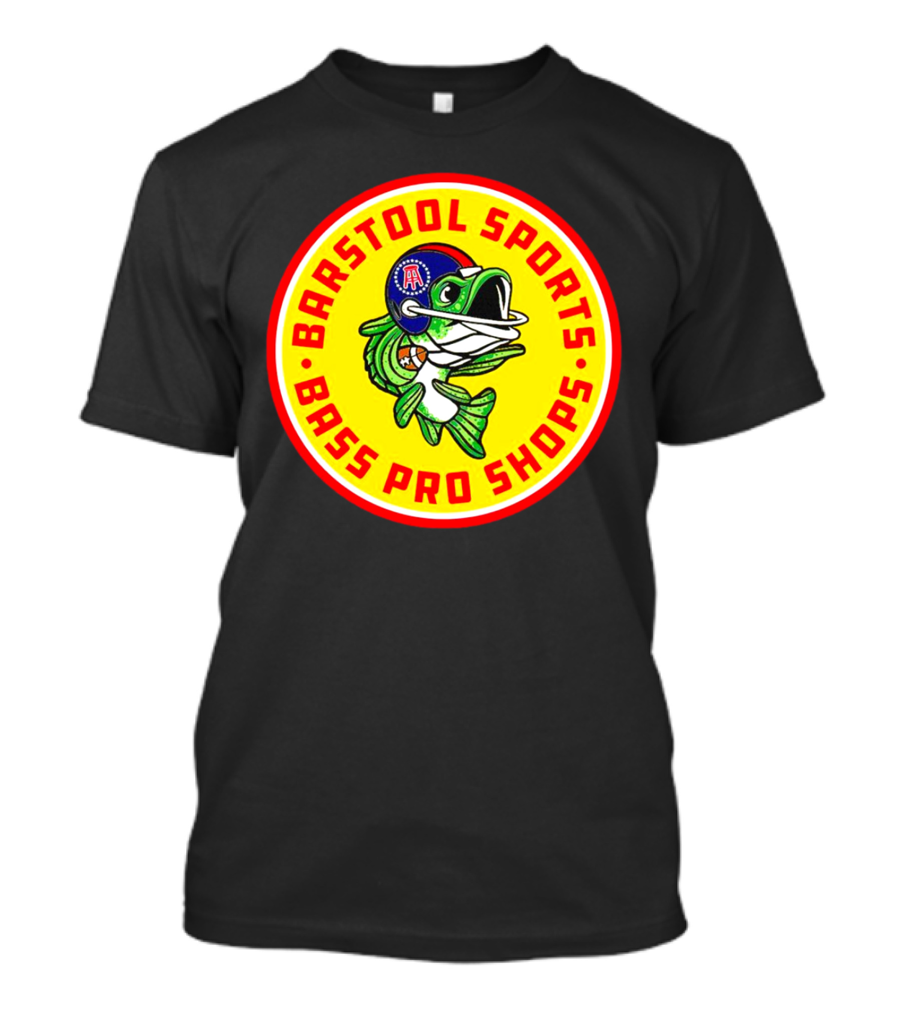 Bass Pro Shops Football Helmet Fish T-Shirt