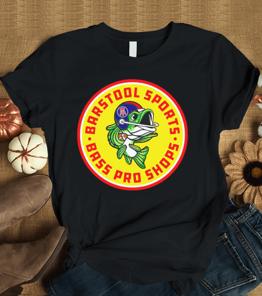 Bass Pro Shops Football Helmet Fish T-Shirt