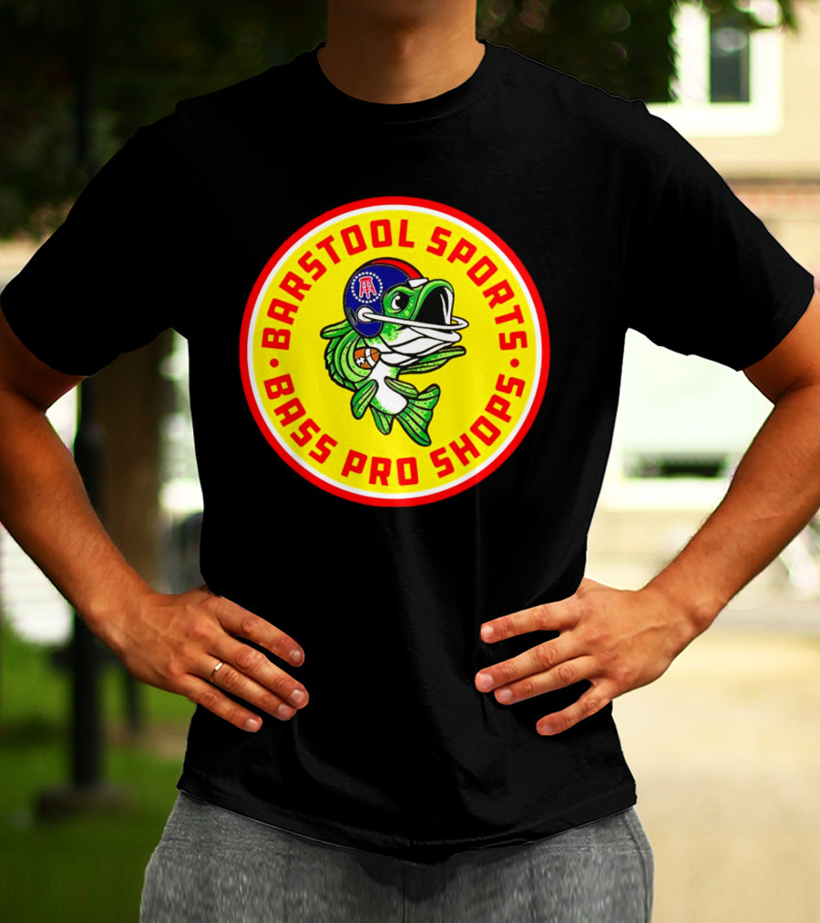 Bass Pro Shops Football Helmet Fish T-Shirt