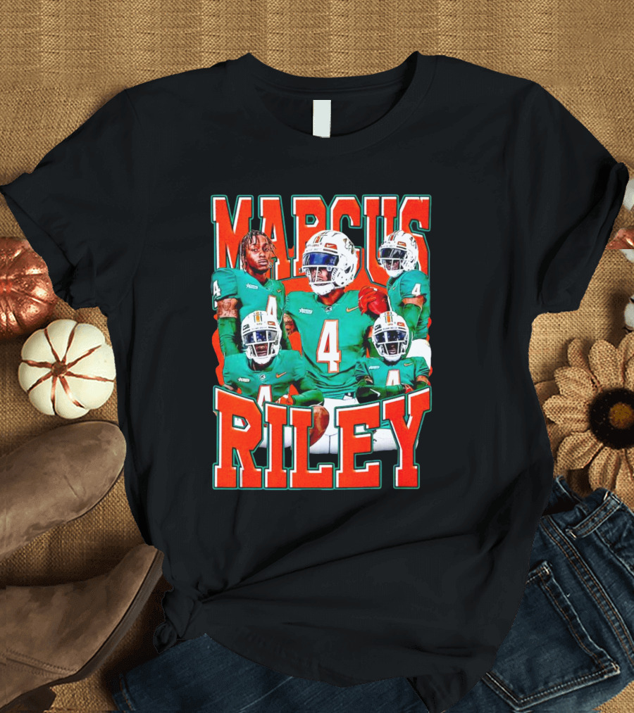 Marcus Riley Florida A&M Rattlers Football Player Number 4 Vintage T-Shirt
