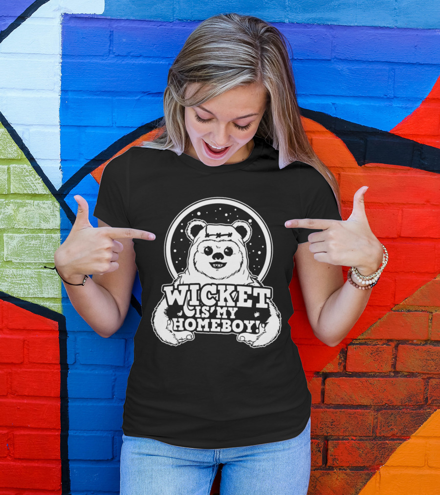 Wicket Is My Homeboy Space Bear T-Shirt