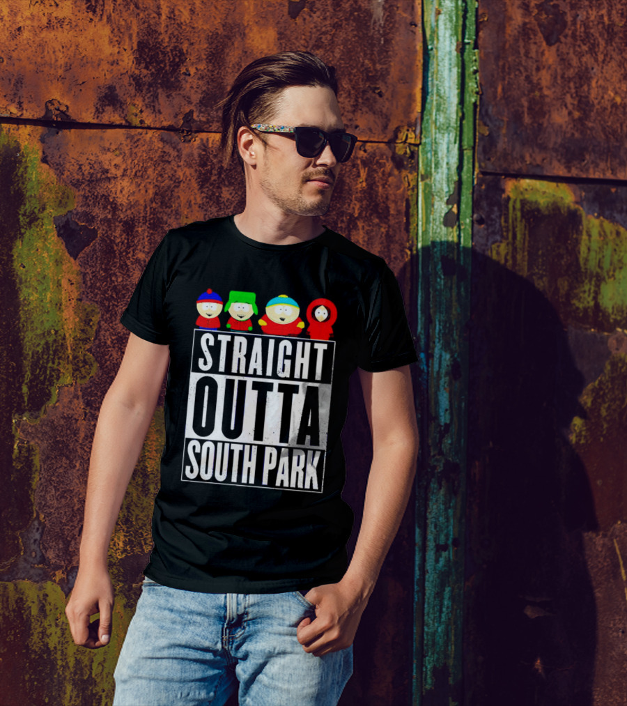 Straight Outta South Park Characters T-Shirt
