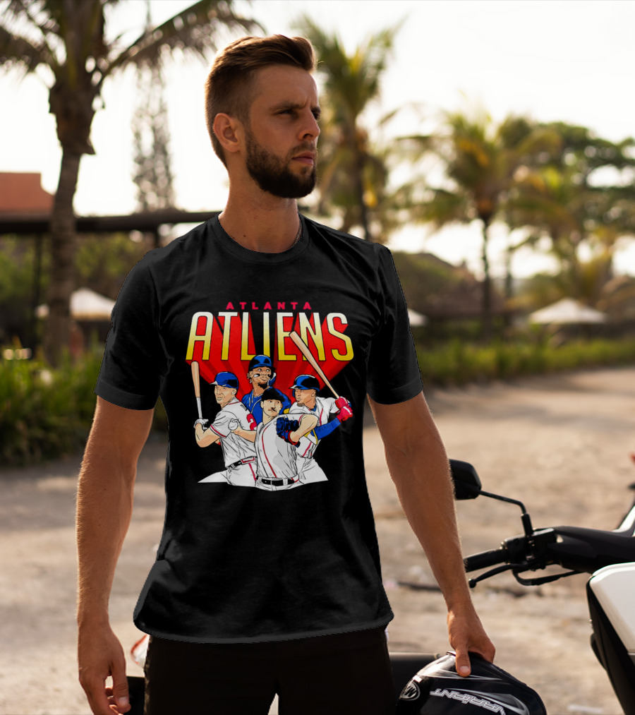 Atlanta ATLiens Braves Players Baseball Fan T-Shirt