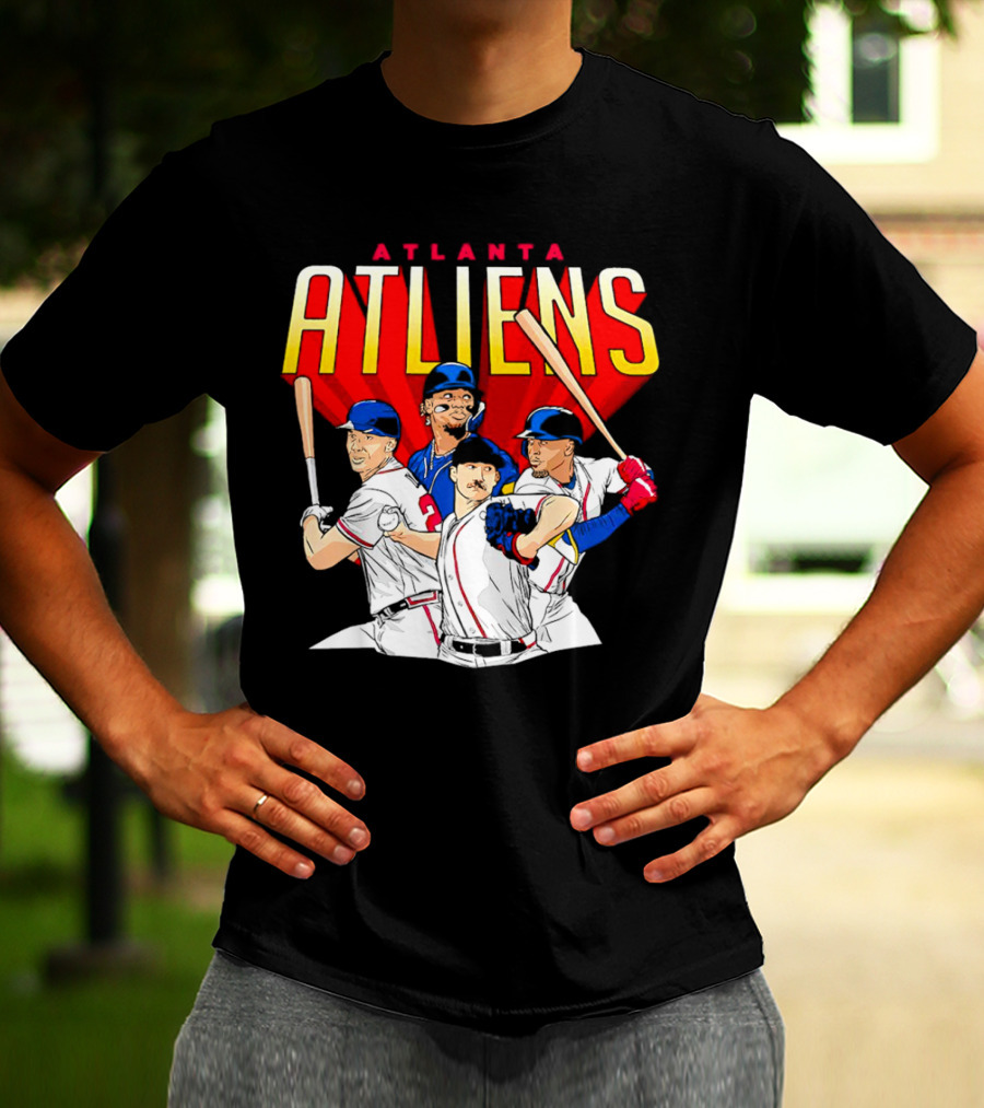 Atlanta ATLiens Braves Players Baseball Fan T-Shirt
